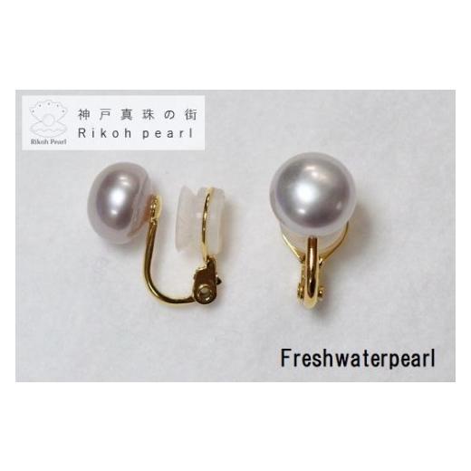 ふるさと納税 アクセサリー ピアス 兵庫県 神戸市 淡水本真珠イヤリング/パープル 06.イヤリング/パープル