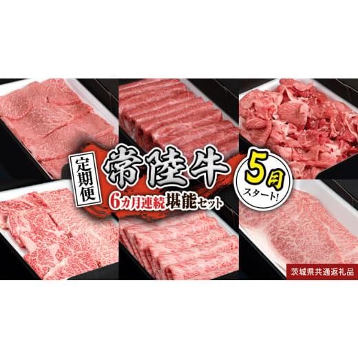 ふるさと納税 牛肉 茨城県 つくばみらい市 定期便 令和8年5月スタート 全6回 『常陸牛』人気6か月堪能セット(6か月連続でお届け) お肉 肉 牛肉 ステーキ サ…