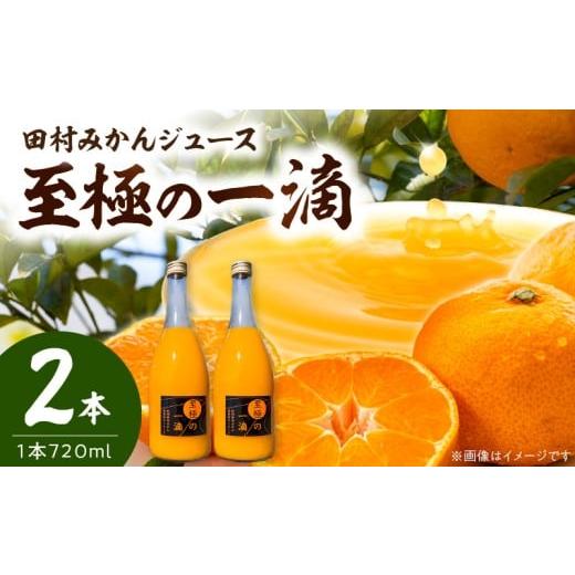 ふるさと納税 果汁飲料 みかん 和歌山県 湯浅町 DE6106n_田村みかんジュース 至極の一滴 720ml×2本 和歌山 ミカンジュース ストレート 果汁100% 有田みかん …