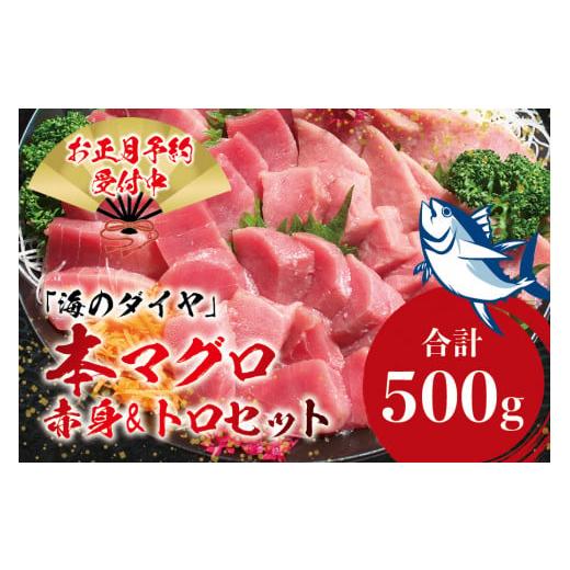 ふるさと納税 マグロ 和歌山県 すさみ町 本マグロ(養殖)トロ&赤身セット 500g 年内発送(12/26〜12/30発送) 高級 クロマグロ 中トロ 中とろ まぐろ マグ…
