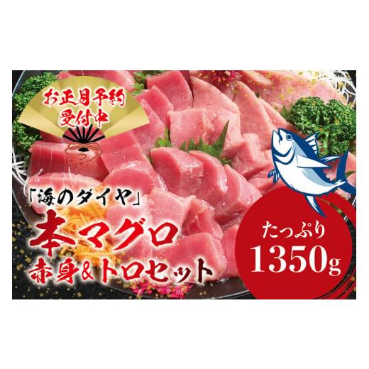 ふるさと納税 マグロ 和歌山県 すさみ町 本マグロ(養殖)トロ&赤身セット 1350g 12月25日〜30日に発送 高級 クロマグロ 中トロ 中とろ まぐろ マグロ 鮪 刺…