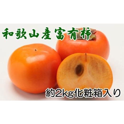 ふるさと納税 果物類 柿 和歌山県 すさみ町 2026年秋・発送分 [厳選・産直]和歌山産の富有柿約2kg(化粧箱入り)(2L〜4Lサイズ) 2025年11月頃より順次発…