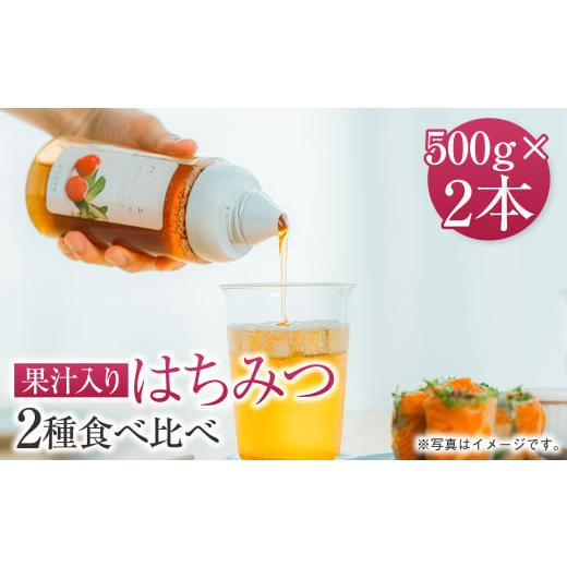 ふるさと納税 加工品等 はちみつ 熊本県 熊本市 熊本 杉養蜂園 ゆず蜜×ストロベリー 果汁入り はちみつ 500g 2種 計1kg 食べ比べ 蜂蜜 ゆず蜜×ストロベリー