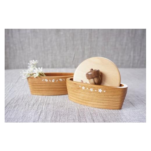 ふるさと納税 食器・グラス 箸 岩手県 北上市 貝象嵌 山桜 木製 スタンド(さくら) 木工品 ハンドメイド 贈り物 ギフト プレゼント 岩手県 北上市 夢工房 C060…