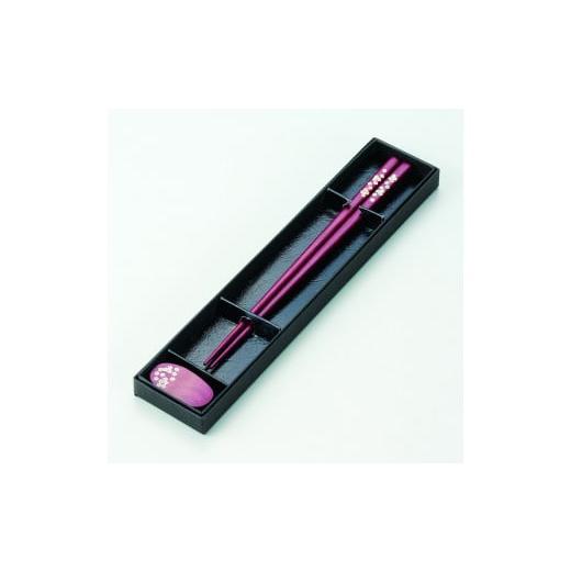 ふるさと納税 食器・グラス 箸 岩手県 北上市 貝象嵌 貝象嵌箸 1膳セット パープルハート(うさぎ) うさぎ