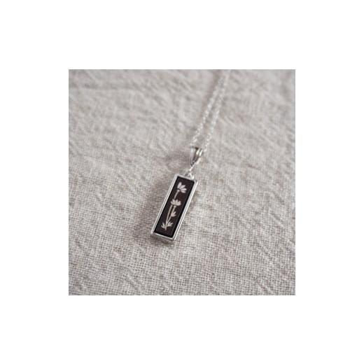 ふるさと納税 食器・グラス 箸 岩手県 北上市 小花のインレイネックレス(デイジー) お花 贈り物 岩手県 北上市 夢工房(D0539-01) シルバー sv925 ペンダン…