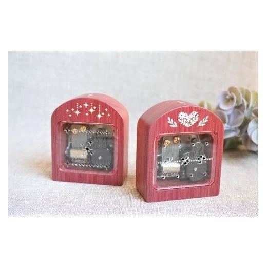 ふるさと納税 食器・グラス 箸 岩手県 北上市 貝象嵌 オルゴール(トゥインクル/曲名:星に願いを) パープルハート オルゴール 木製 紫紅木 無垢材 ハンドメ…