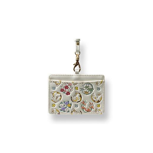 ふるさと納税 雑貨・日用品 東京都 台東区 浅草文庫 IDケース[猫柄] (カラー:ミケ(黄色系)) ミケ(黄色系)