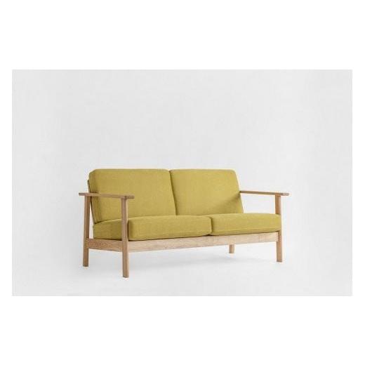 ふるさと納税 木工品・竹工品 北海道 東川町 LIMsofa_OA リムソファ(張地色:オリーブ) オリーブ