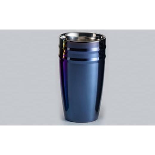 ふるさと納税 食器・グラス タンブラー 新潟県 新潟市 LIFE UW FACTORY タンブラーカラー（ライン2本）ブルー ブルーの画像