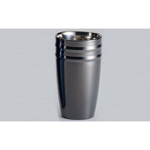 ふるさと納税 食器・グラス タンブラー 新潟県 新潟市 LIFE UW FACTORY タンブラーカラー（ライン2本）ブラック ブラックの画像