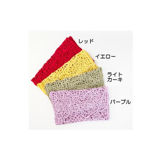 ふるさと納税 小物 ストール・マフラー 新潟県 五泉市 差し込み ショートマフラー 雪椿柄 ( パープル ) シルク100% コード刺繍 レディース 日本製 | おしゃれ…