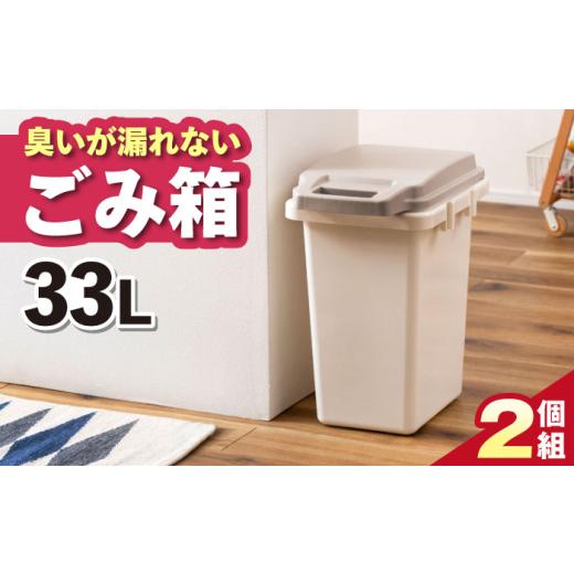 ふるさと納税 雑貨・日用品 岐阜県 恵那市 33L・2個 臭いが漏れないゴミ箱 / ごみ箱 ゴミ箱 ダストボックス 防臭 キッチン リビング 屋外 分別 岐阜県 / 恵…