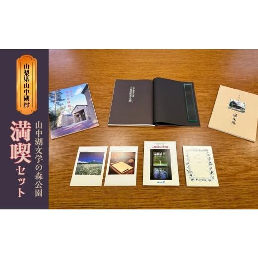 ふるさと納税 雑貨・日用品 はがき 山梨県 山中湖村 山中湖文学の森公園満喫セット