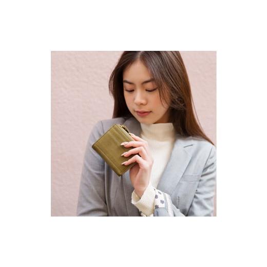 ふるさと納税 財布 兵庫県 豊岡市 豊岡財布 anti-mode style OLIVE Compact Wallet(AW700)オリーブ オリーブ