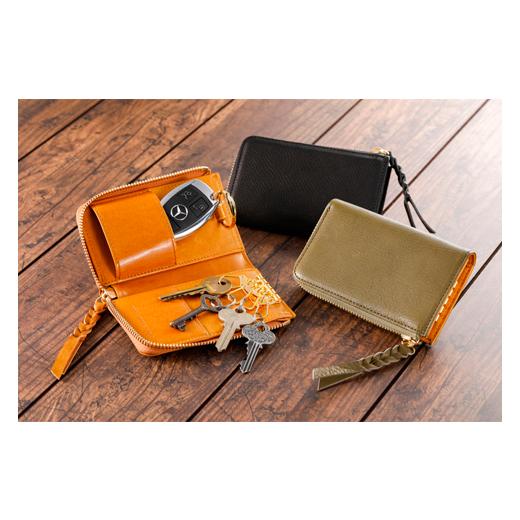 ふるさと納税 財布 兵庫県 豊岡市  豊岡財布 anti-mode style OLIVE Smart Key Case（AW800）ブラック ブラックの画像
