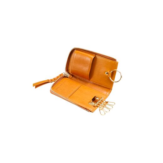 ふるさと納税 財布 兵庫県 豊岡市  豊岡財布 anti-mode style OLIVE Smart Key Case（AW800）タン タンの画像