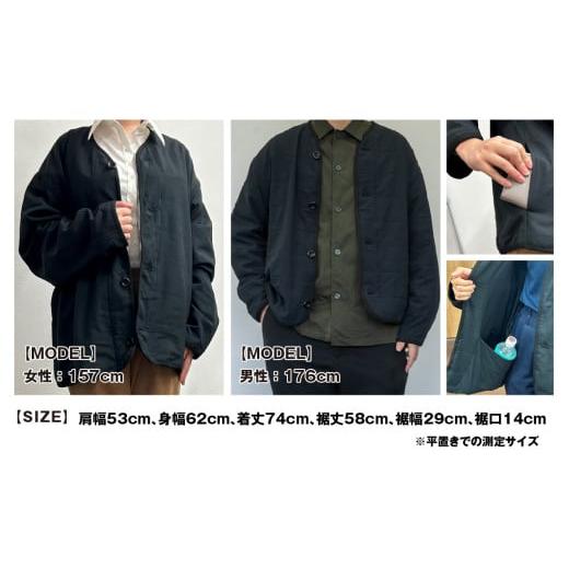 ふるさと納税 服 福井県 勝山市 CLOTO クロト 生地織り130年の挑戦。ふわっと軽く、洗える3層ジャケット。 F-052002_4
