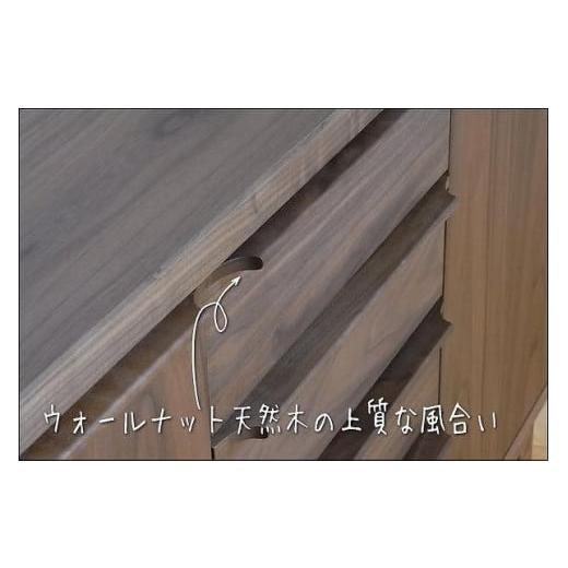 ふるさと納税 家具 収納家具 福岡県 大川市  幅118.5 奥行46 高さ72.8 OSソリエ119センチ幅サイドボード（ウォールナット）の画像