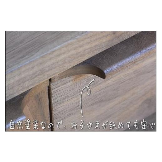 ふるさと納税 家具 収納家具 福岡県 大川市  幅118.5 奥行46 高さ72.8 OSソリエ119センチ幅サイドボード（ウォールナット）の画像
