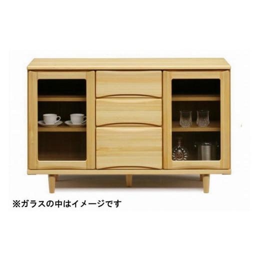 ふるさと納税 家具 収納家具 福岡県 大川市  幅118.5 奥行42 高さ75.3 OKティアラ国産ヒノキ120サイドボードの画像