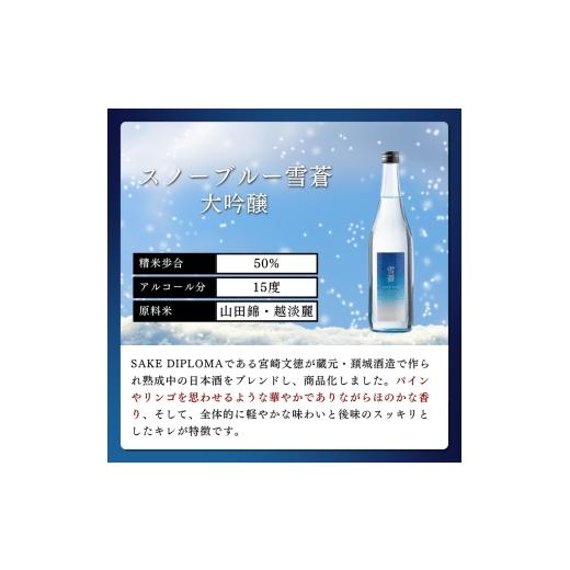 ふるさと納税 日本酒 新潟県 上越市 日本酒 スノーブルー雪蒼 八恵久比岐 雪中梅 かたふね 720ml 6本 仕かける お酒 おすすめ 酒 ふるさと納税 新潟 新潟県産 に…