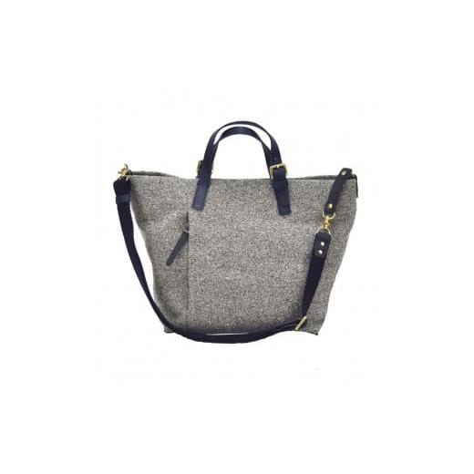 ふるさと納税 カバン トートバッグ 兵庫県 豊岡市 豊岡鞄 カルド トートM (Lグレー×ネイビー) Lグレー×ネイビー