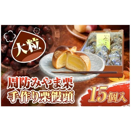 ふるさと納税 饅頭・羊羹・大福 山口県 平生町 周防みやま栗 15 個