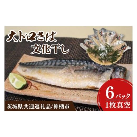 ふるさと納税 干物 サバ 茨城県 阿見町 茨城県共通返礼品/神栖市 大トロさば文化干し 6パック|一夜干し 飽和脂肪酸 EPA DHA 阿見町 茨城県(48-01)