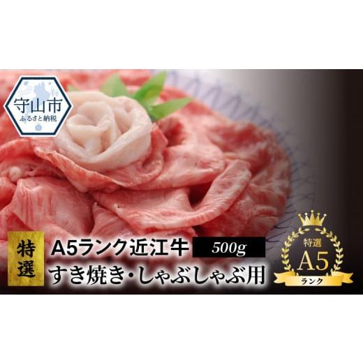ふるさと納税 滋賀県 守山市 A5ランク　特選近江牛すき焼き・しゃぶしゃぶ用　500g入 