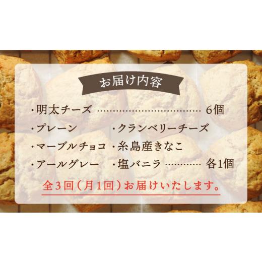 ふるさと納税 焼菓子・チョコレート 福岡県 糸島市  全3回定期便 定番 スコーン + 明太 チーズ スコーン 計 12個 セット 糸島市 ／ スコーン専門店キナフク 焼…_2