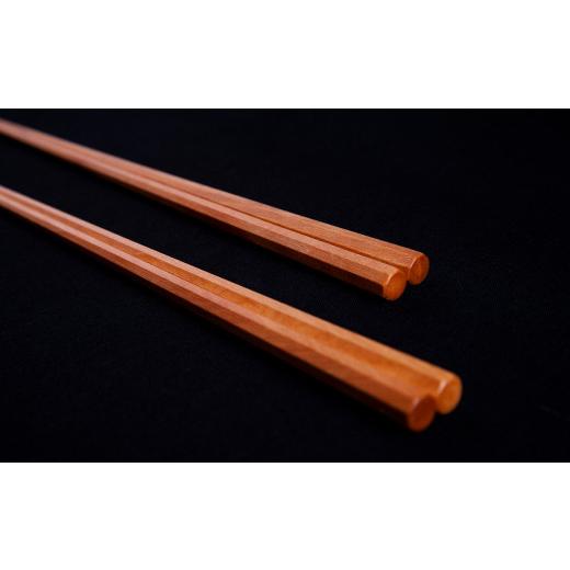 ふるさと納税 木工品・竹工品 秋田県 鹿角市 箸〜KIWAMI〜ペア2膳 八角箸（斧折樺《古木》:24cm＆21.5cm） アートフォルム 日用品 おしゃれ デザイン 箸 はし …の画像