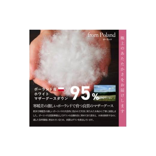 ふるさと納税 タオル・寝具 掛け布団 山梨県 富士吉田市 甲州羽毛合い掛けふとん ポーランドプレミアムマザーグース95%超長綿 ホワイト (セミダブル) 羽毛布…