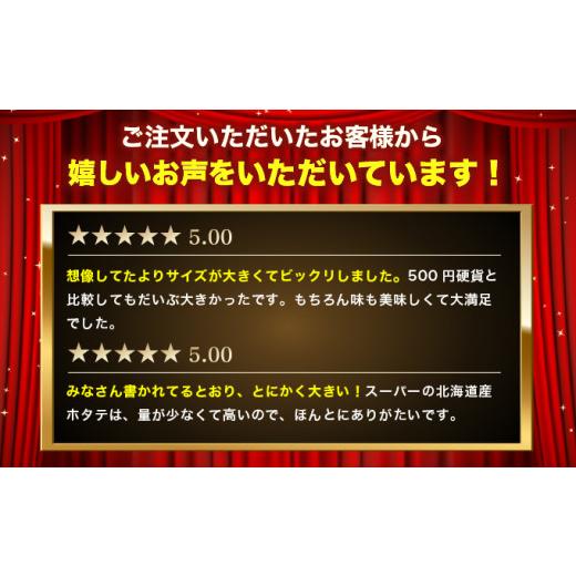 ふるさと納税 魚貝類 ホタテ 北海道 枝幸町 プロも認めるオホーツクブランド「枝幸ほたて」冷凍貝柱1kg（3Sサイズ：41粒〜50粒）枝幸漁協 刺身 魚介 帆立 超目…の画像