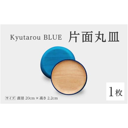 ふるさと納税 陶磁器・漆器・ガラス 福井県 鯖江市 伝統工芸品 Kyutarou BLUE 片面丸皿 爽 B-04404b /伝統工芸品 漆器 平皿 取り皿 和食器 木製 日本製 お…