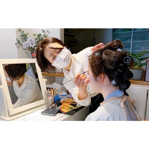 ふるさと納税 体験チケット 福岡県 新宮町 EG005.着物の着付けとヘアメイク（1名様分）の画像