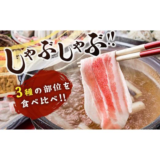 ふるさと納税 宮崎県 新富町 宮崎県産 豚しゃぶしゃぶ三種盛り食べ比べセット 合計2.2kg ※ご入金月の翌月中に出荷【B584】｜furusatochoice｜03