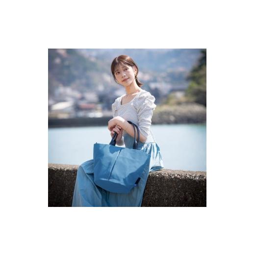 ふるさと納税 カバン トートバッグ 兵庫県 豊岡市 豊岡鞄　For The Blue Marche Tote M （Oブルー） オーシャンブルーの画像