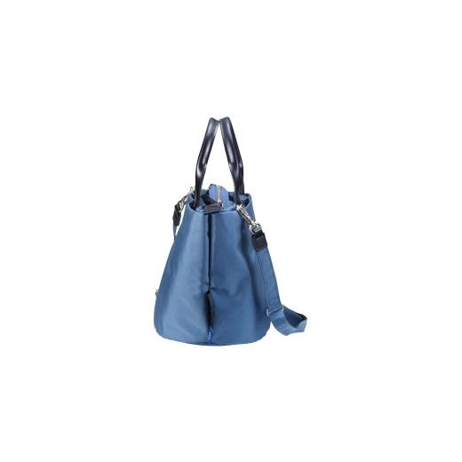 ふるさと納税 カバン トートバッグ 兵庫県 豊岡市 豊岡鞄　For The Blue Marche Petit （Oブルー） オーシャンブルーの画像