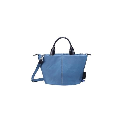 ふるさと納税 カバン トートバッグ 兵庫県 豊岡市 豊岡鞄　For The Blue Marche Petit （Oブルー） オーシャンブルーの画像