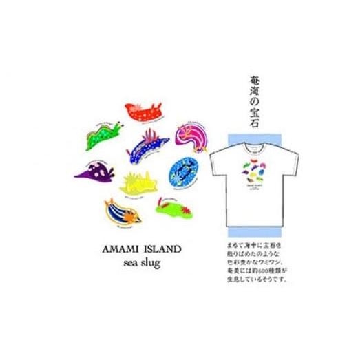 ふるさと納税 服 鹿児島県 奄美市 あま美デザイン工房作奄海の宝石 奄美イラストTシャツ Lサイズ A107-002-03 Lサイズ