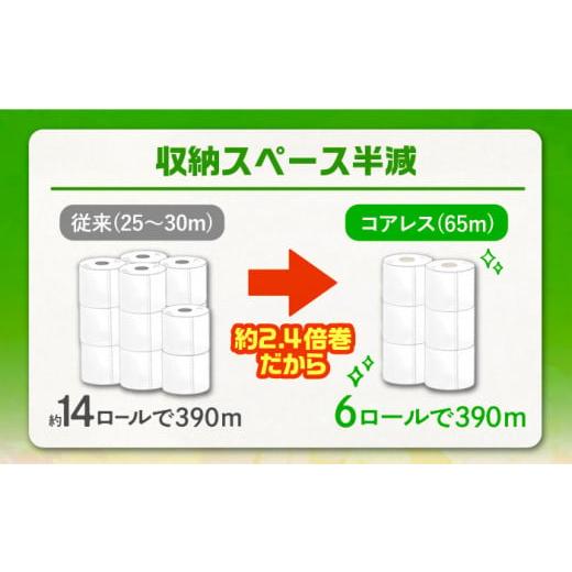 ふるさと納税 福岡県 豊前市 長持ち！ トイレットペーパー ダブル 長巻き 65m 6ロール×8パック エコ ワンタッチ コアレス 《豊前市》【大分製紙】 [VAA002] …｜furusatochoice｜06