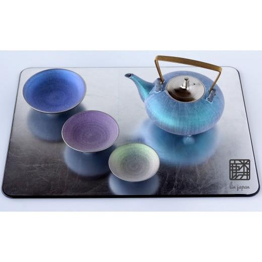 ふるさと納税 食器・グラス 徳利 佐賀県 有田町 有田焼 麟 Lin 屠蘇器セット (Emerald ／ Blue \u0026 Purple \u0026 Green) 金照堂 酒器 お屠蘇 屠蘇 盃 セット…の画像