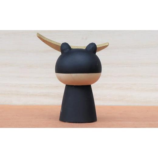木工品・竹工品 宮城県 大河原町  うらにわあとりえ まさむにゃんこけし 1体 【証明書】 ねこ　猫　ネコ