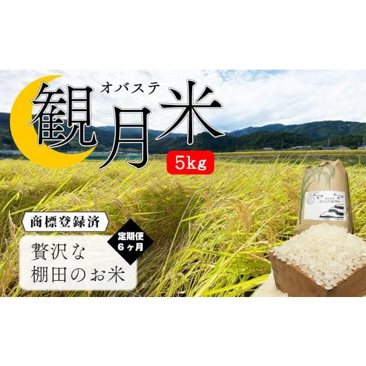 ふるさと納税 長野県 千曲市 [定期便6ヶ月] 棚田のお米 オバステ観月米 (5kg) | コシヒカリ