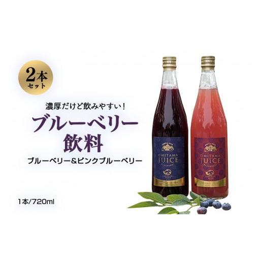 ふるさと納税 果汁飲料 ブルーベリー 茨城県 小美玉市 数量限定 果汁50%ピンクブルーベリー飲料1本&果汁50%ブルーベリー飲料1本(化粧箱入り) ブルーベリ…