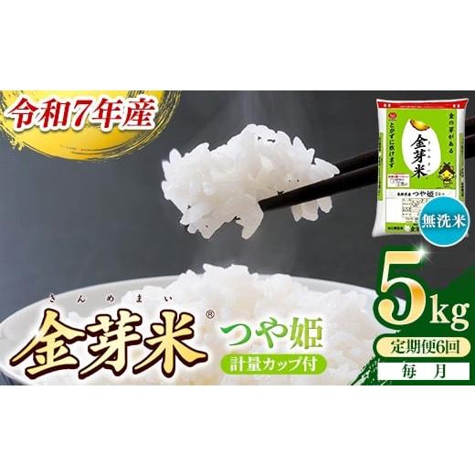 ふるさと納税 無洗米 島根県 安来市 定期便 BG無洗米・金芽米つや姫 5kg×6ヵ月 (毎月)計量カップ付き 令和7年産 6ヶ月 計30kg 東洋ライス 健康 島根県 安…