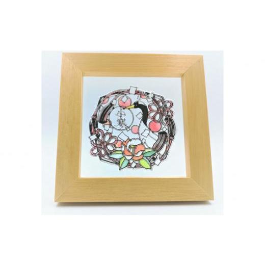 ふるさと納税 陶磁器・漆器・ガラス 埼玉県 川越市 KOEDO川越硝子「切り絵ガラスアート」M(小寒) / ステンドグラス エッチング 二十四節気 埼玉県 小寒