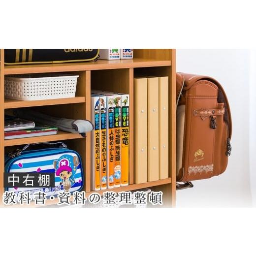 ふるさと納税 木工品・竹工品 和歌山県 海南市 ランドセルラック 2人用 キャスター付き ホワイトウッド avd101102202の画像