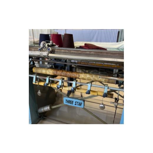 ふるさと納税 小物 ストール・マフラー 埼玉県 川口市 紡績会社の編立て職人によるカシミヤ100%フリンジミニマフラー(ブラウン×チェリー) 1341775_2